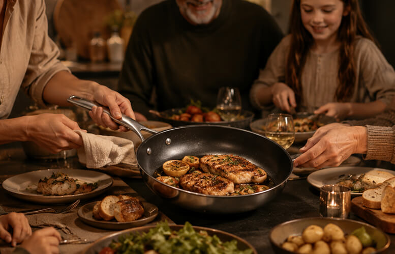 Cooking with cast iron